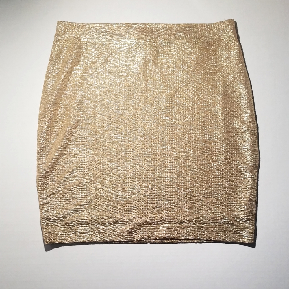 H&M Gold Skirt Size: S